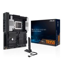 Asus PRO WS TRX50-SAGE WIFI, Workstation, AMD TRX50, sTR5, CEB, 4 DDR5 ECC, Wi-Fi 7, 10G & 2.5G LAN, SlimSAS, PCIe5, 3x M.2 Asus PRO WS TRX50-SAGE WIFI, Workstation, AMD TRX50, sTR5, CEB, 4 DDR5 ECC, Wi-Fi 7, 10G & 2.5G LAN, SlimSAS, PCIe5, 3x M.2